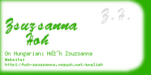 zsuzsanna hoh business card